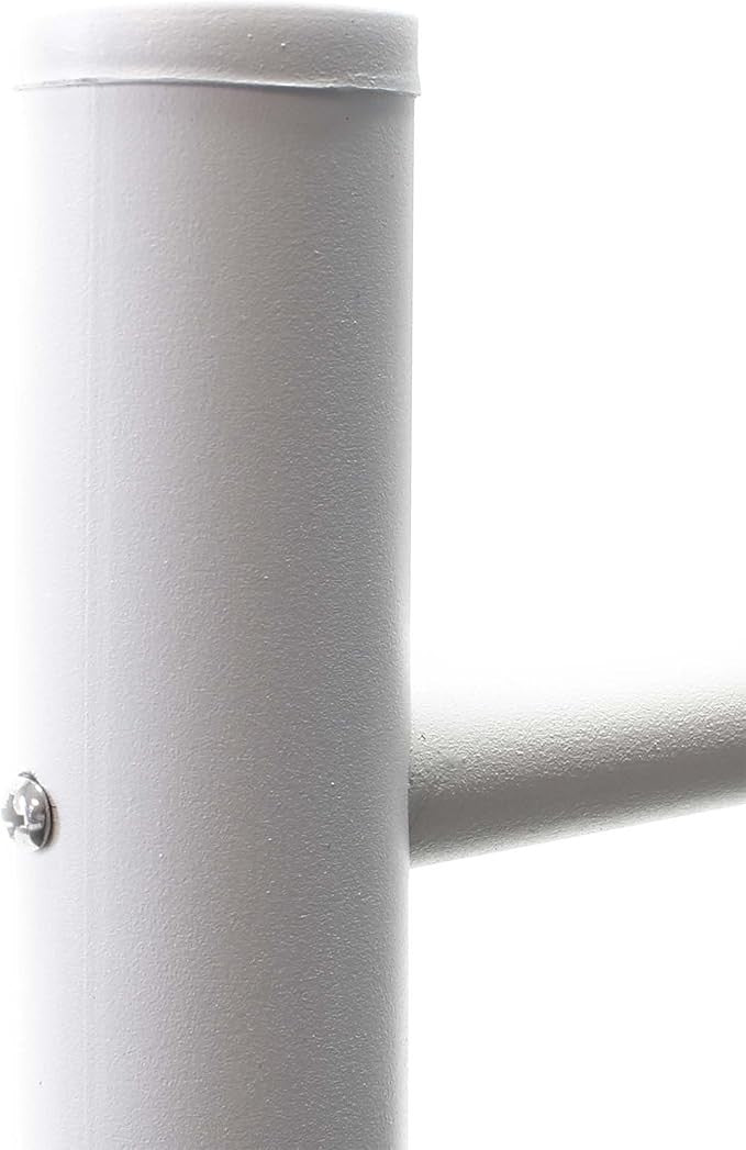 White 3 Door Pillar Letterbox System Lockable Post Mount Mailbox Durable Steel