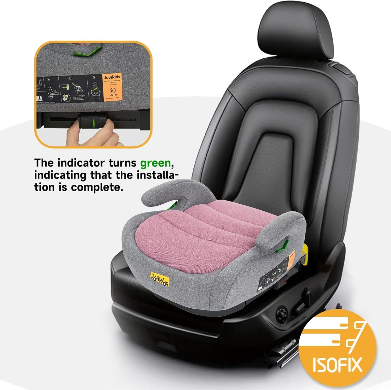 i-Size ISOFIX Booster Seat 125–150cm Group 2/3 Kids Travel Seat