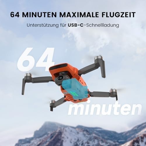 4K Mini Drone w/ 3-Axis Gimbal, 48MP Camera, 64min Flight, AI Night, Auto Return
