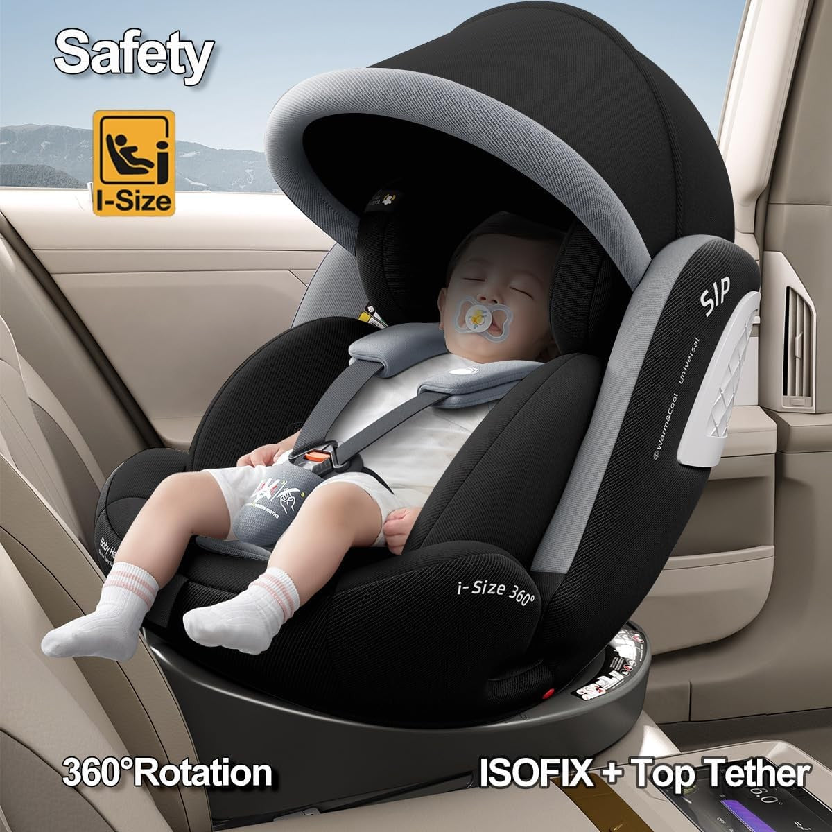 360 Spin ISOFIX Car Seat Birth to 12 Years R129 Rear & Forward Facing