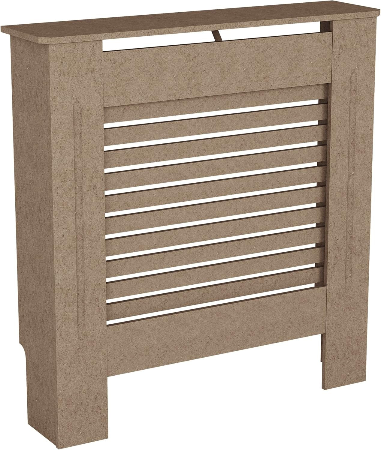 Small Unfinished Radiator Cover MDF Modern Grill Customisable DIY Cabinet