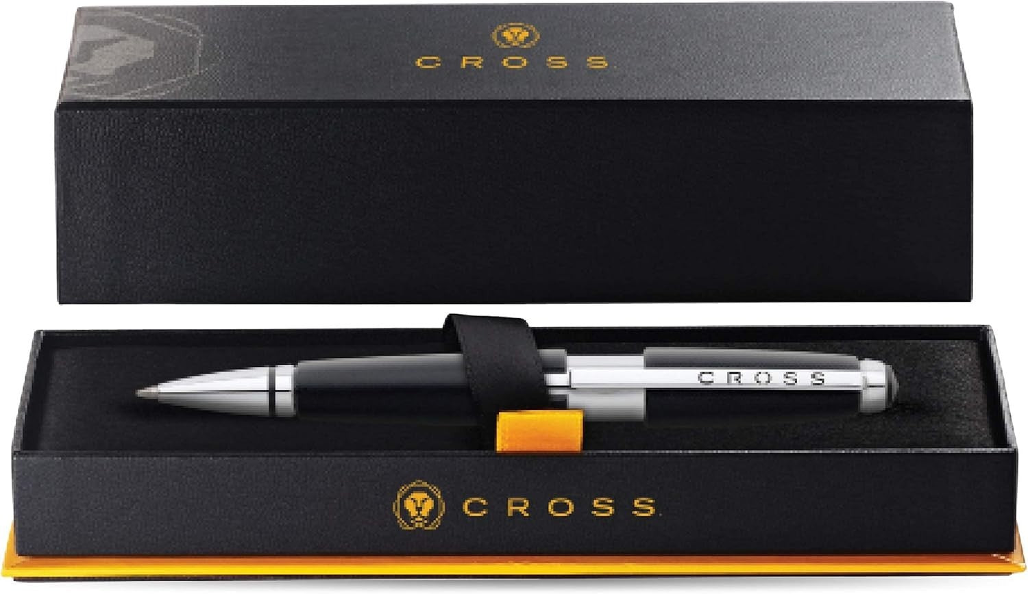 Luxury Jet Black Rollerball Pen Model Edge Gel Ink Smooth Writing