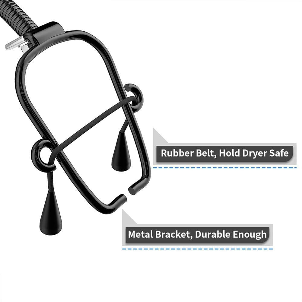 Hands Free Dog Hair Dryer Stand Grooming Table Holder 360° Adjustable Clamp