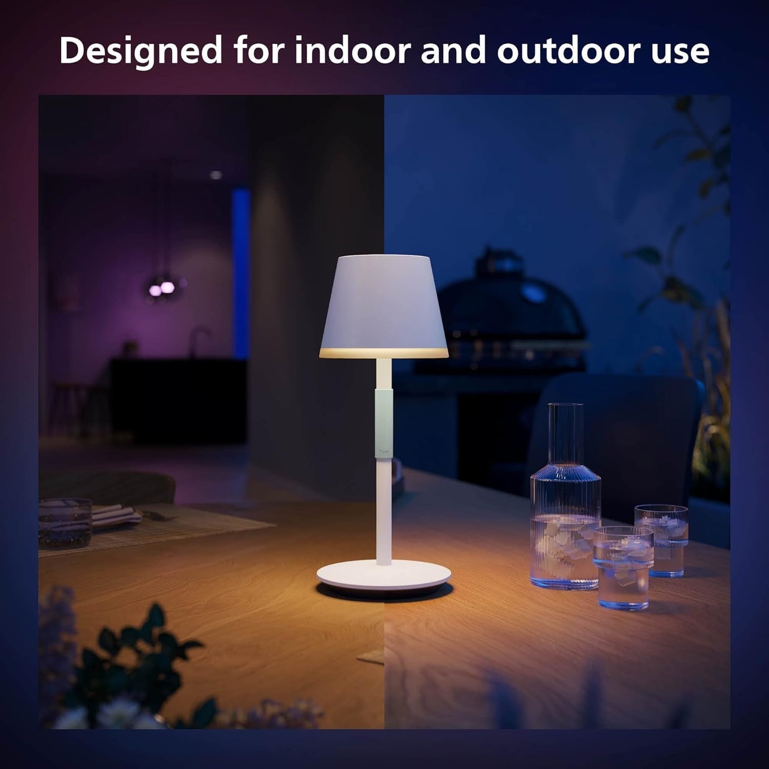 Smart Portable Table Lamp LED Bluetooth White Color Ambiance
