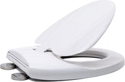 2-in-1 Family Toilet Seat Soft Close Child Seat Quick Release O-Shape PP