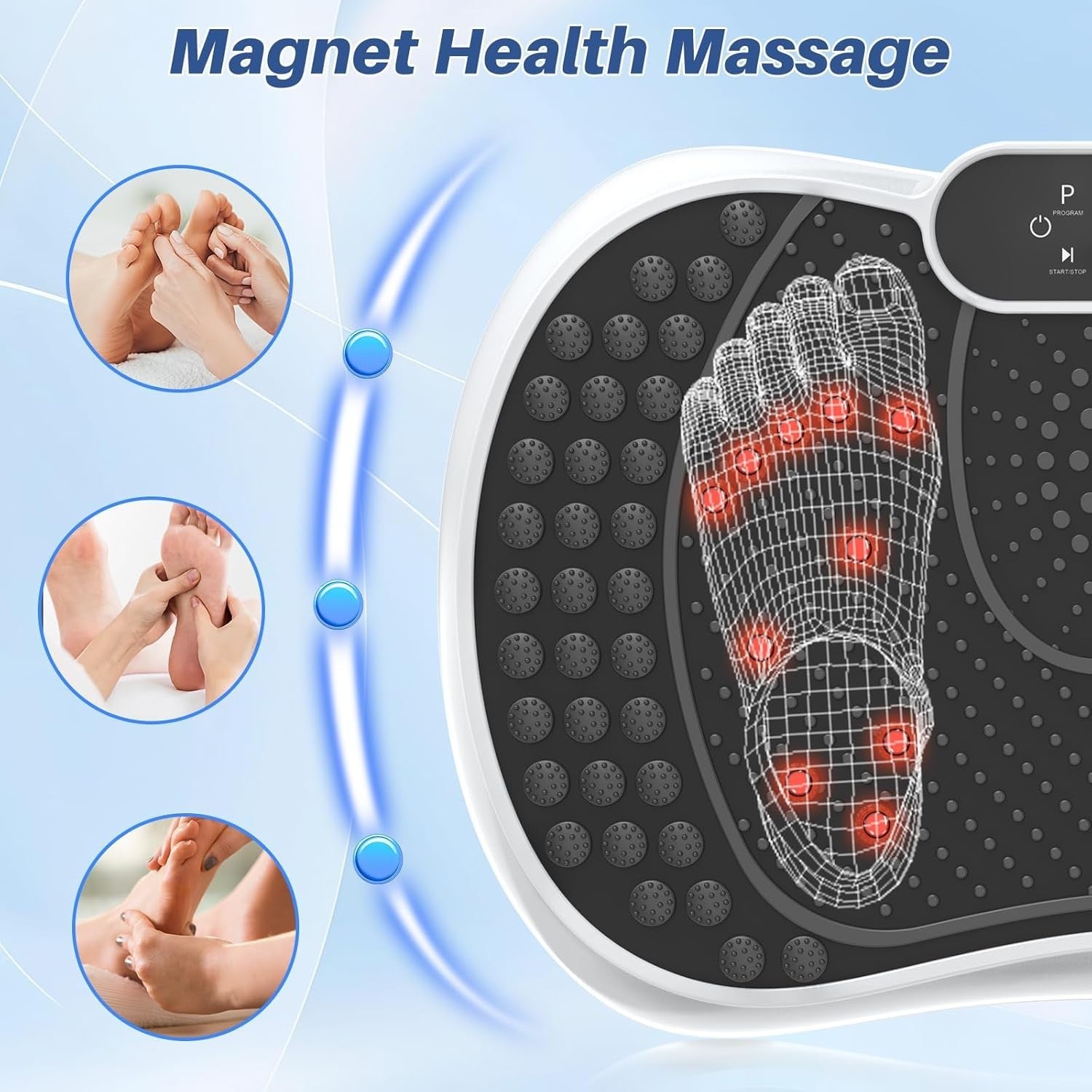Vibration Plate Exercise Machine 99 Levels 7 Modes Lymphatic Trainer