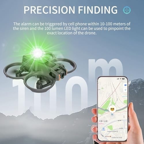 Anti-Lost Drone Alarm Buzzer 120dB GPS Tracker LED Light for Mini 4 Pro Avata 2
