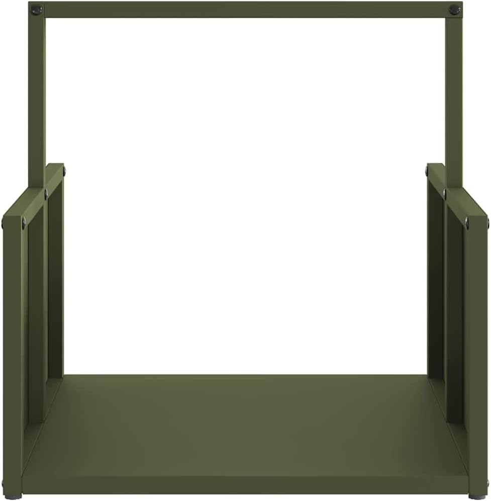 Heavy Duty Firewood Log Rack Indoor Outdoor 40x40x40cm Metal Storage