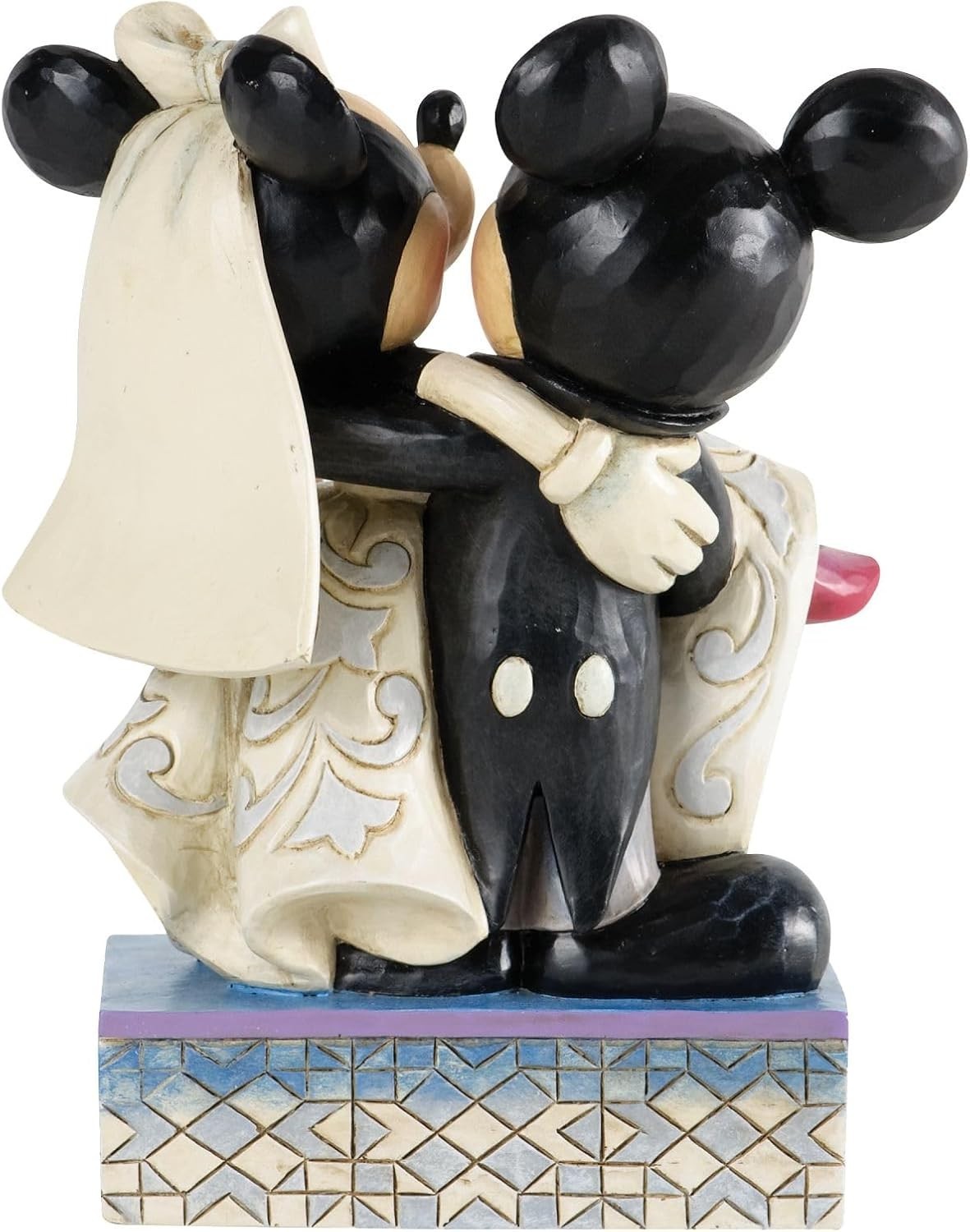 Wedding Mice Couple Figurine Resin 17cm Hand-Painted Bride & Groom Ornament Gift