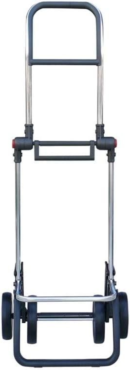 Foldable 4-Wheel Shopping Trolley – 43L Compact Cart, Gray Marengo