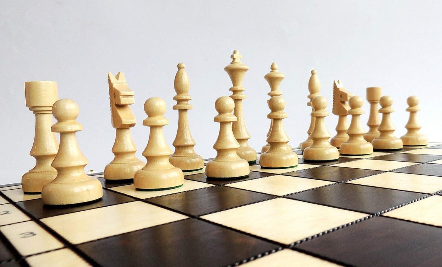 47cm Tournament Wooden Chess Set | Foldable Travel Board | Large Premium Pieces