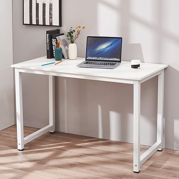 Large Computer Desk 120x60cm White Office Laptop Table Home Study