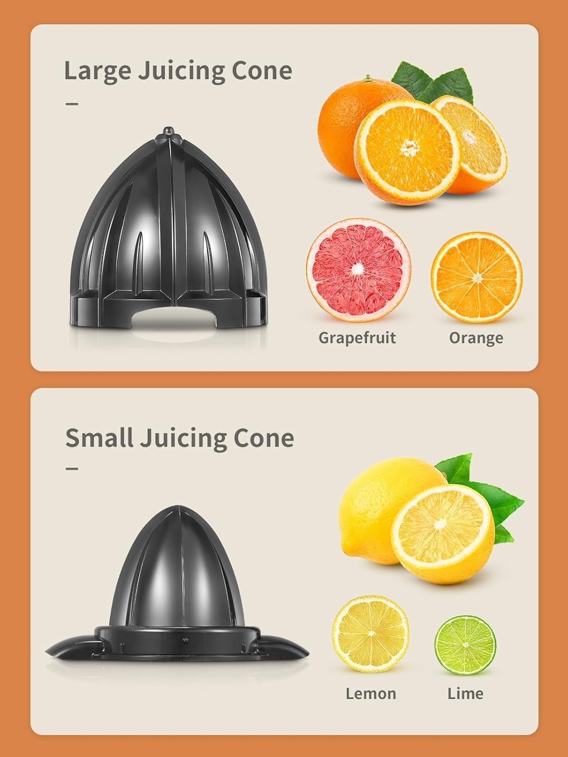 Electric Citrus Juicer Stainless Steel Orange Lemon Grapefruit Press 85W