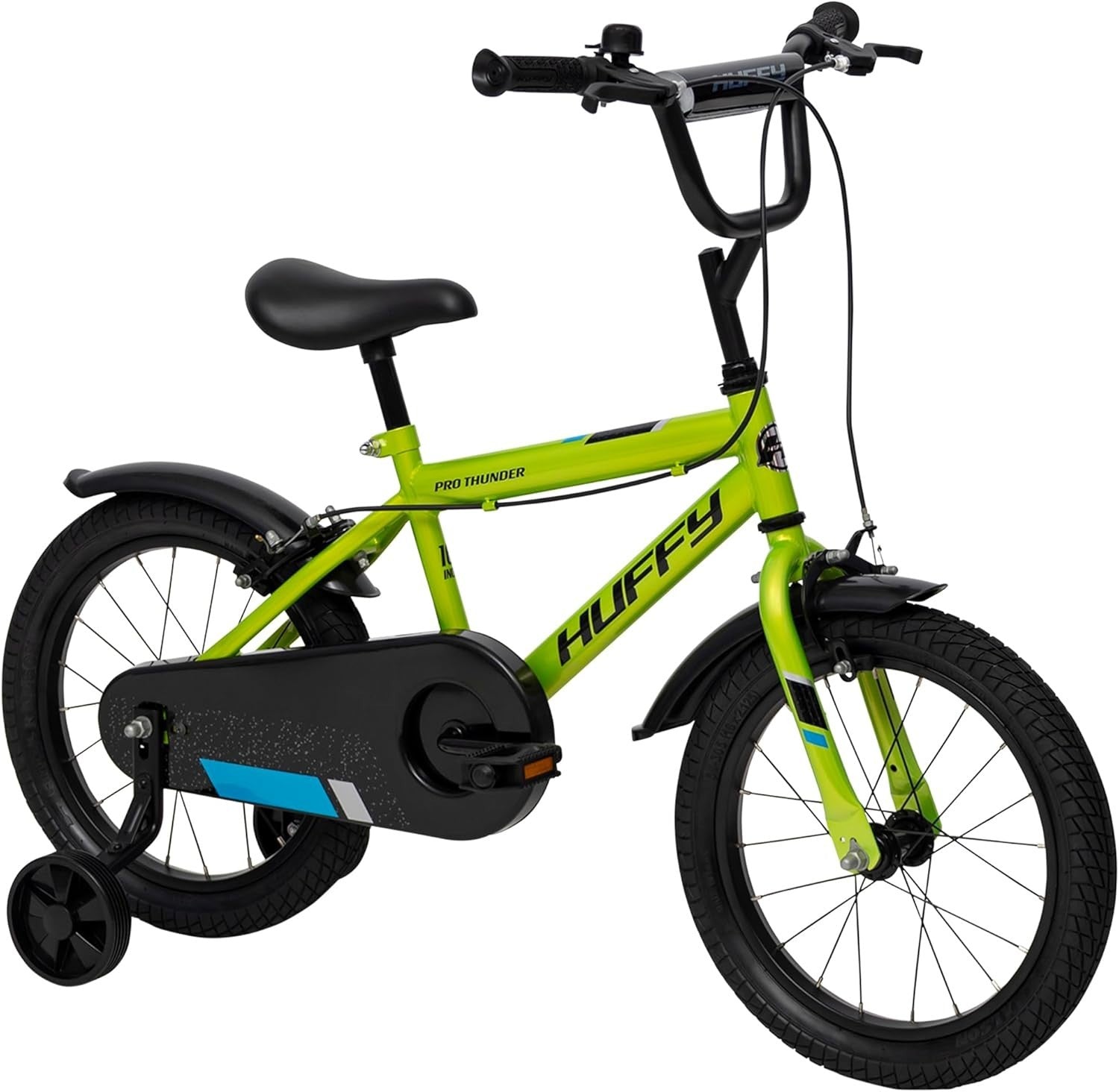 16 Inch Kids Bike with Stabilisers Caliper Brakes Green Age 5-7