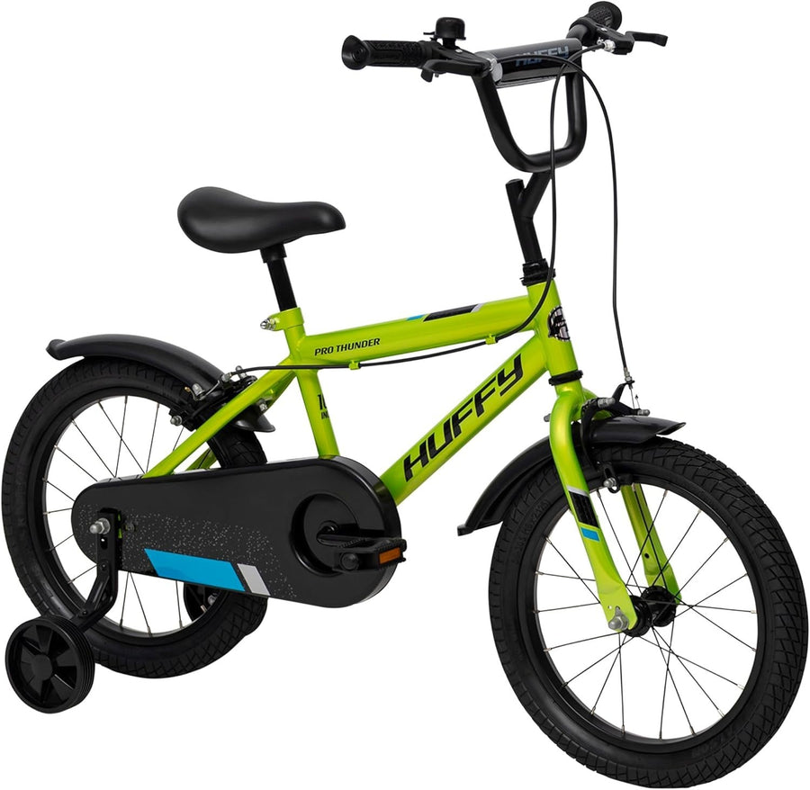16 Inch Kids Bike with Stabilisers Caliper Brakes Green Age 5-7