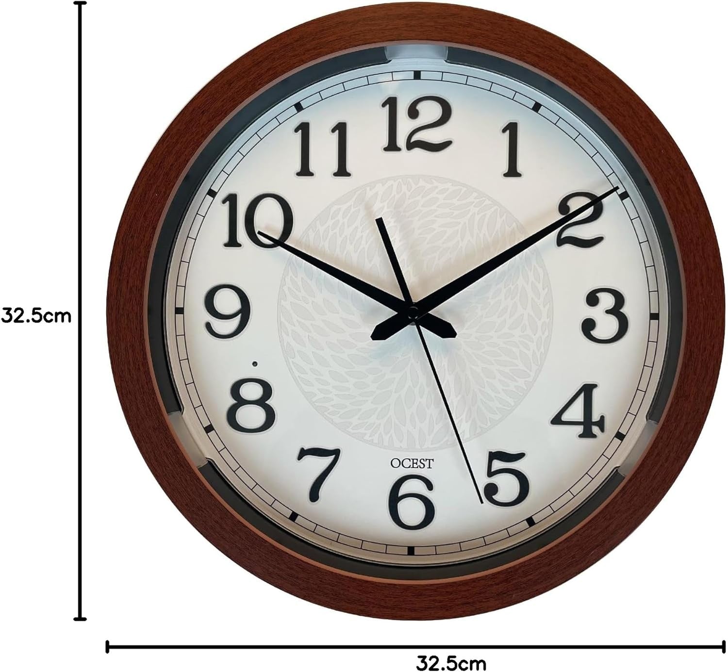 Luminous LED Wall Clock 13cm Silent Glow-in-Dark Large Display Bedroom Home Deco