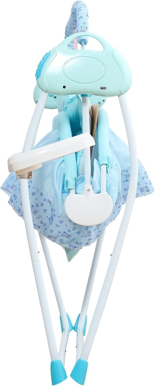 Electric Baby Crib Bassinet Auto Rocking Cot with Music & Bluetooth