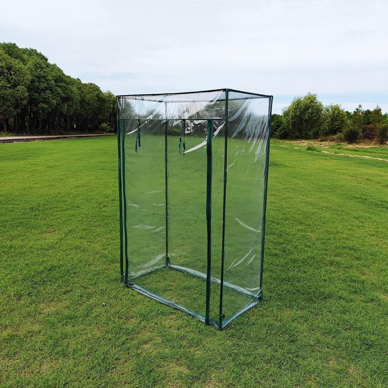 Portable Garden Greenhouse 150x98x49cm Weatherproof Film Cover for Plants
