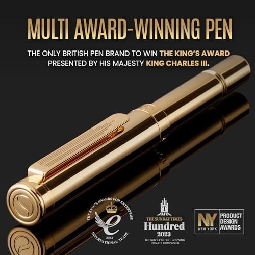 Gold Rollerball Pen Heavy Pocket Pen Luxury EDC Writing Gift Set