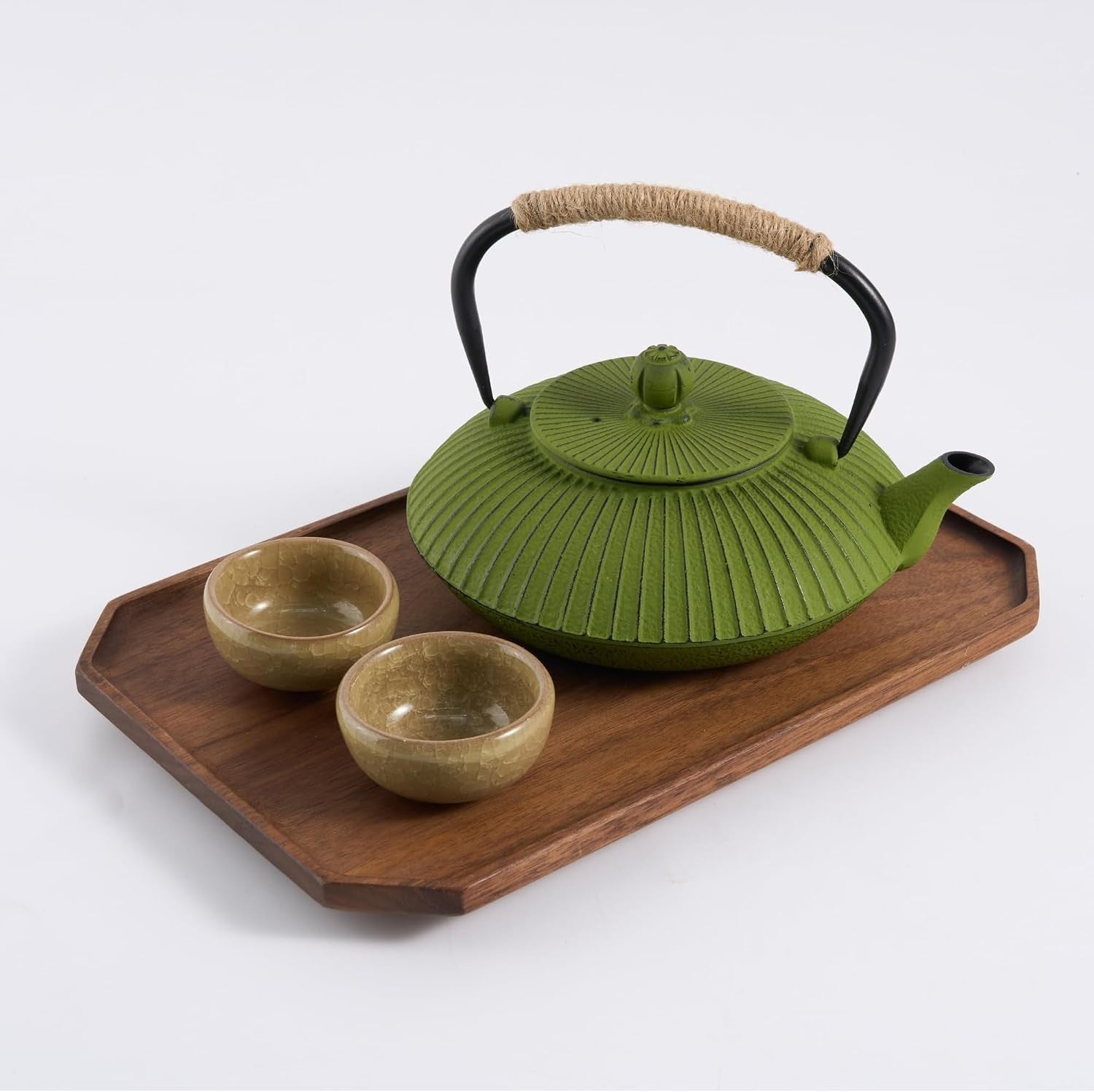 Cast Iron Teapot 800ml Japanese Style Tea Pot Infuser Green Kettle