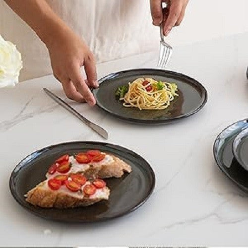 Dinner Plates Set of 6 27cm Scratch Resistant Ceramic Dishwasher Microwave