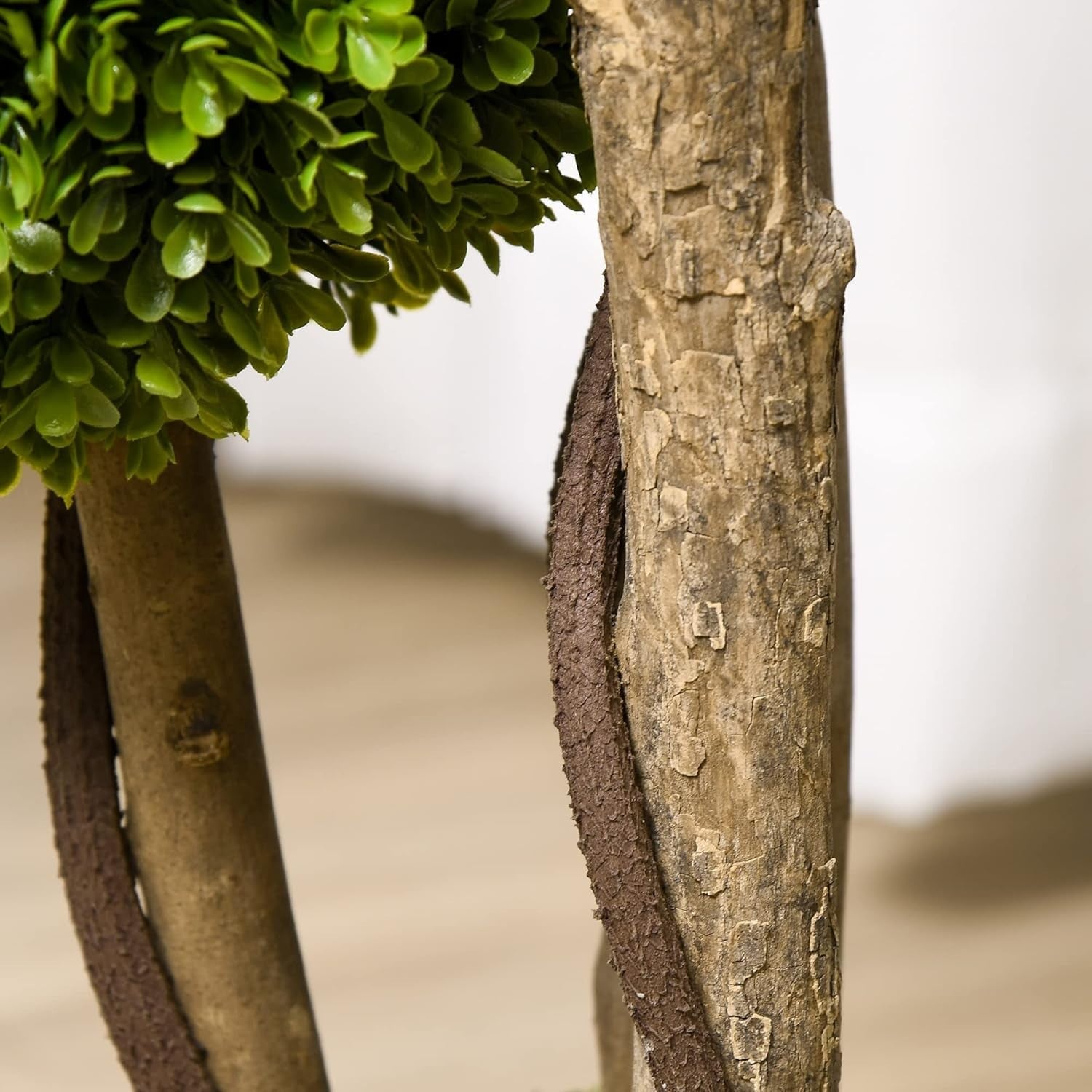 Set of 2 90cm Boxwood Topiary Trees Faux Plant UV Resistant Indoor Outdoor Décor