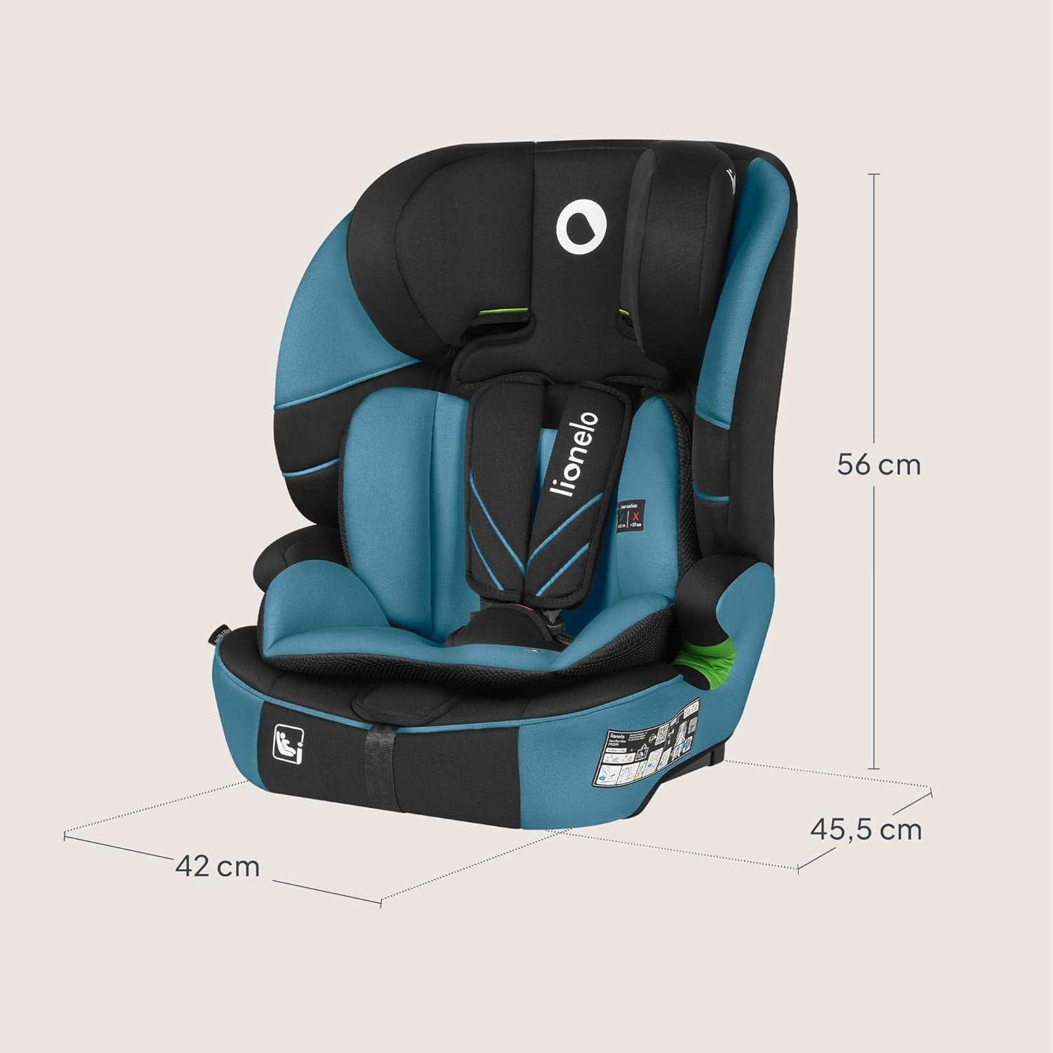 ISOFIX Child Car Seat 12 Months–12 Years Side Impact Adjustable Headrest