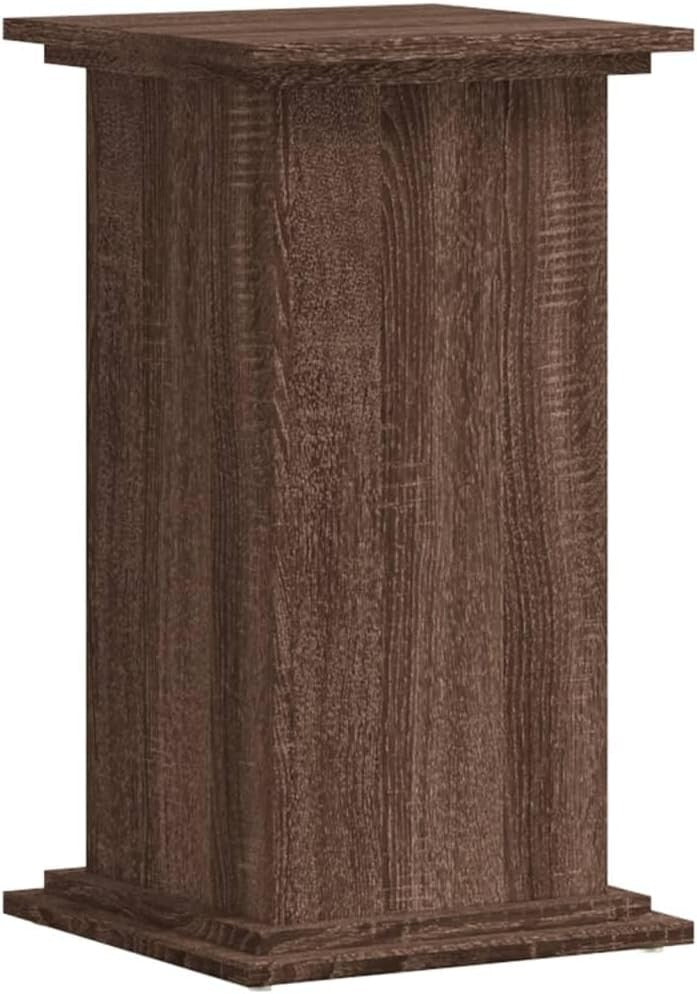 Brown Oak Wood Plant Stand 60cm Indoor Display Pedestal Table Modern Home Decor