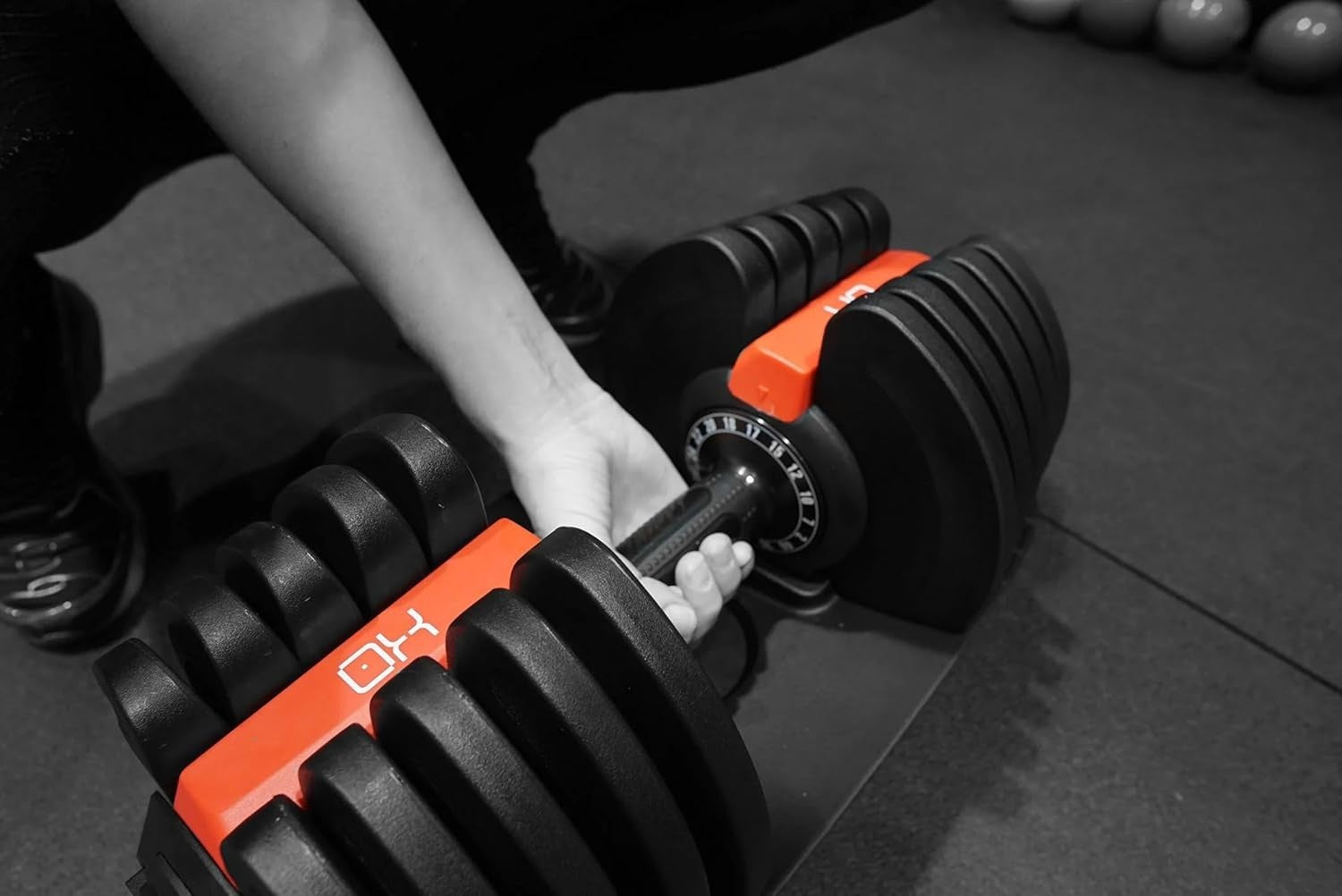 40KG Adjustable Dumbbells Pair 16-Level Quick Select Space Saving Home Gym
