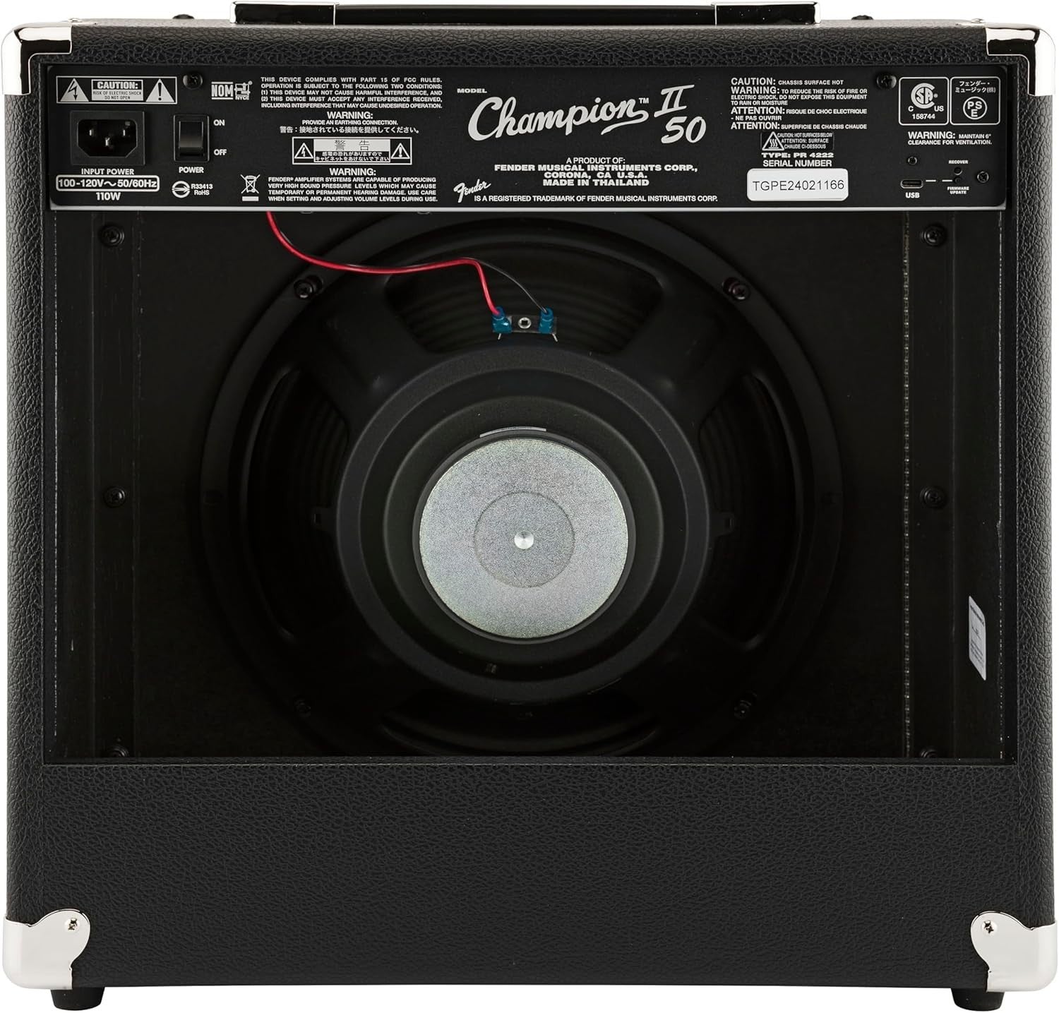 50W Electric Guitar Combo Amp Clean Overdrive Effects USB Output