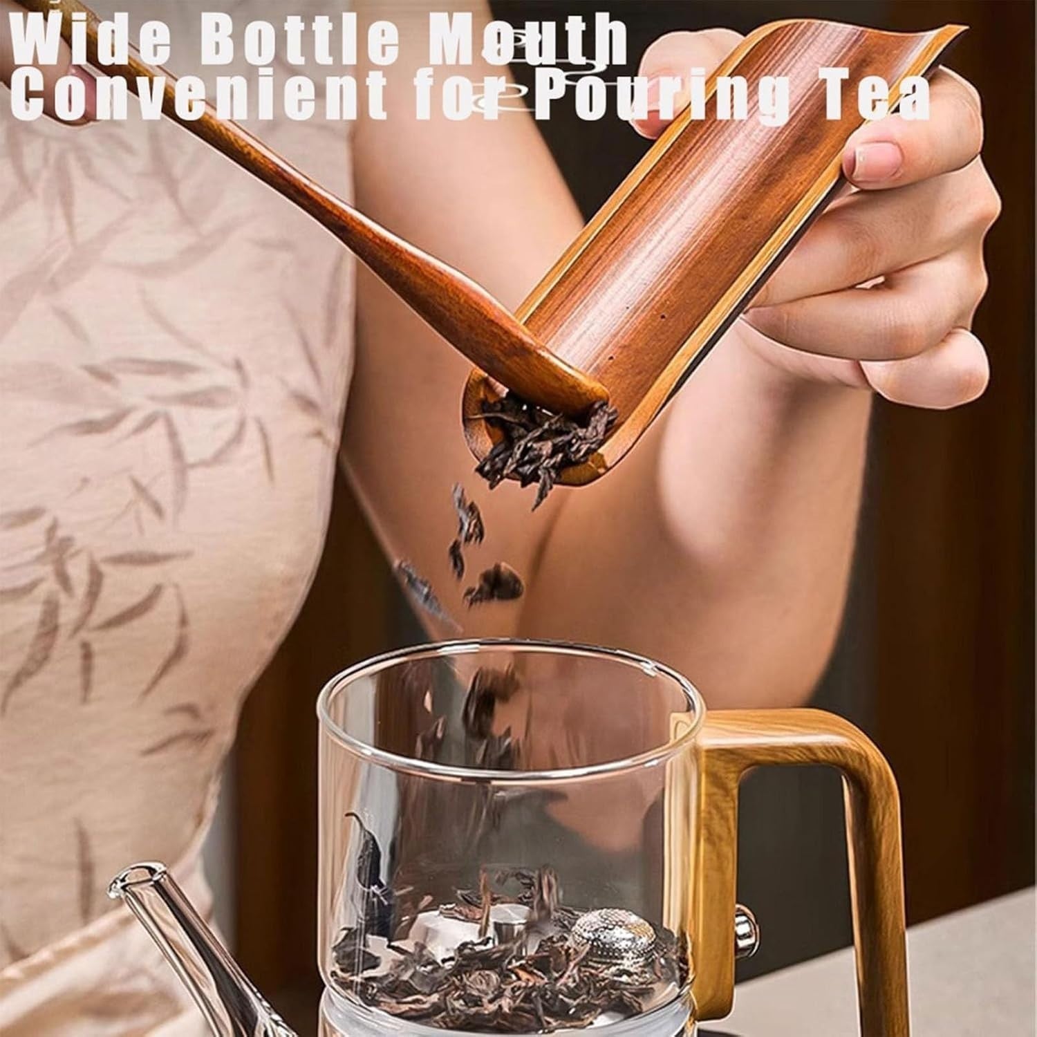 Glass Teapot with Removable Infuser Water Separation Tea Pot 600ml