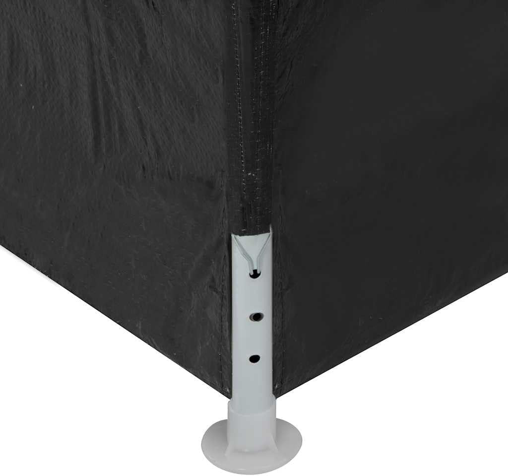 3x6m Anthracite Party Tent Gazebo Marquee Garden Canopy with Sides & Door