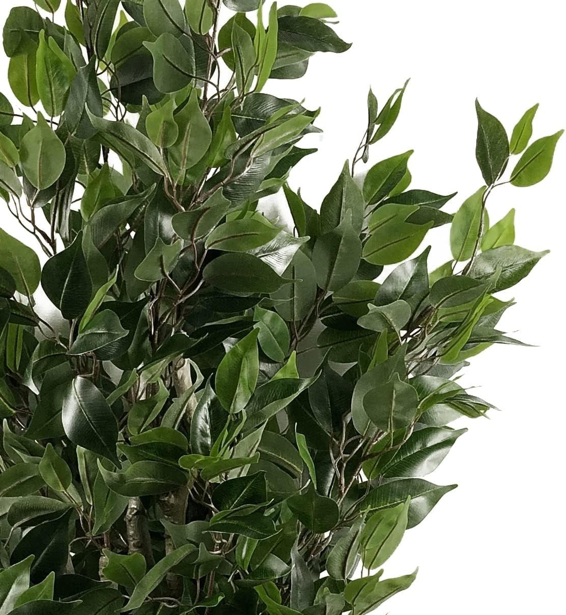 110cm Artificial Evergreen Ficus Tree Indoor Decorative Plant in Pot Home Decor