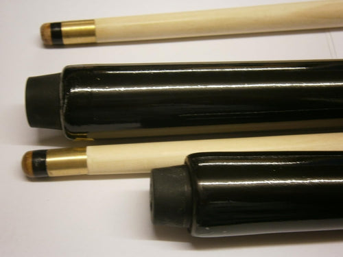 2x 48” Kids Pool Snooker Cues 2 Piece Starter Set Spare Tips