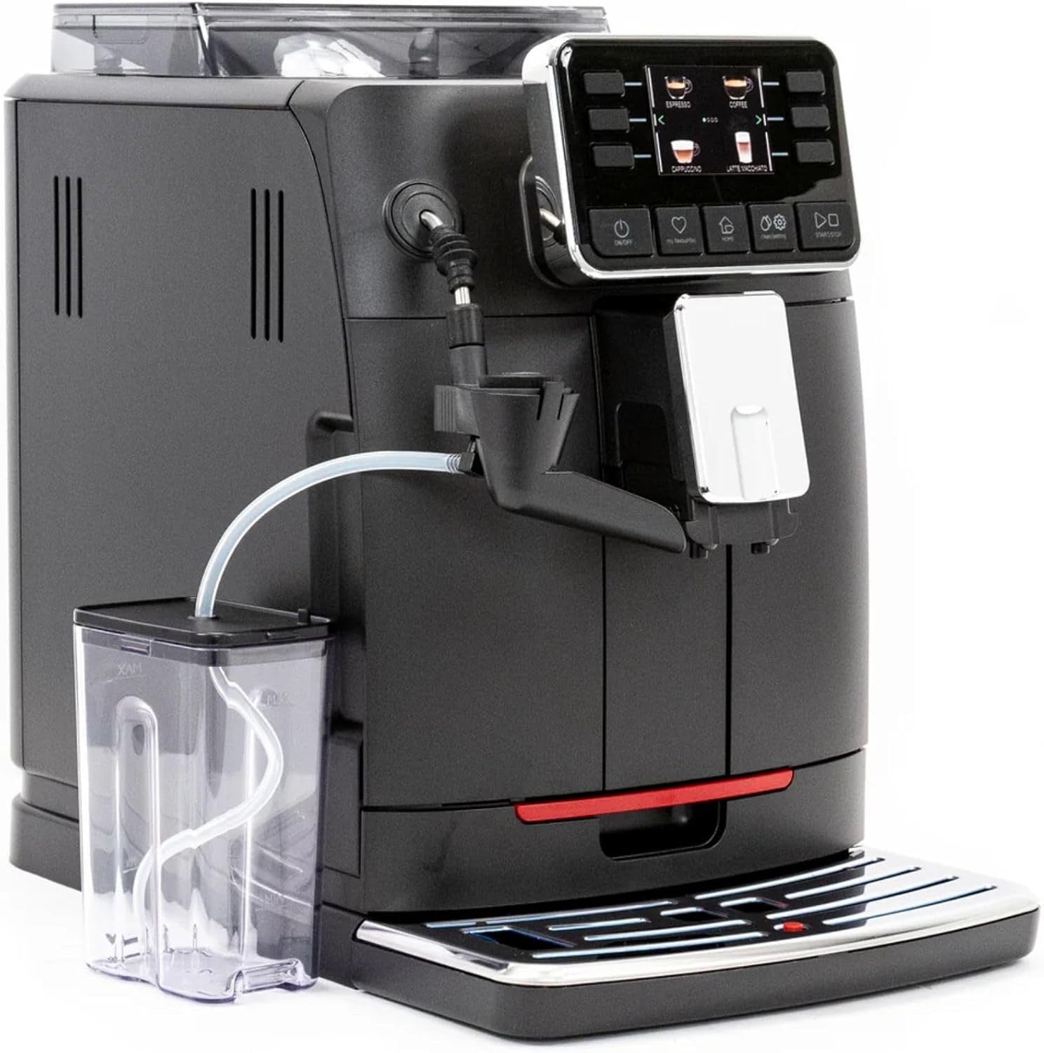 Automatic Bean-to-Cup Coffee Machine with Milk System 10 Drinks 1400W Black