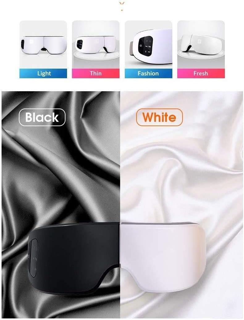 Foldable Heated Eye Massager Air Pressure Bluetooth Sleep
