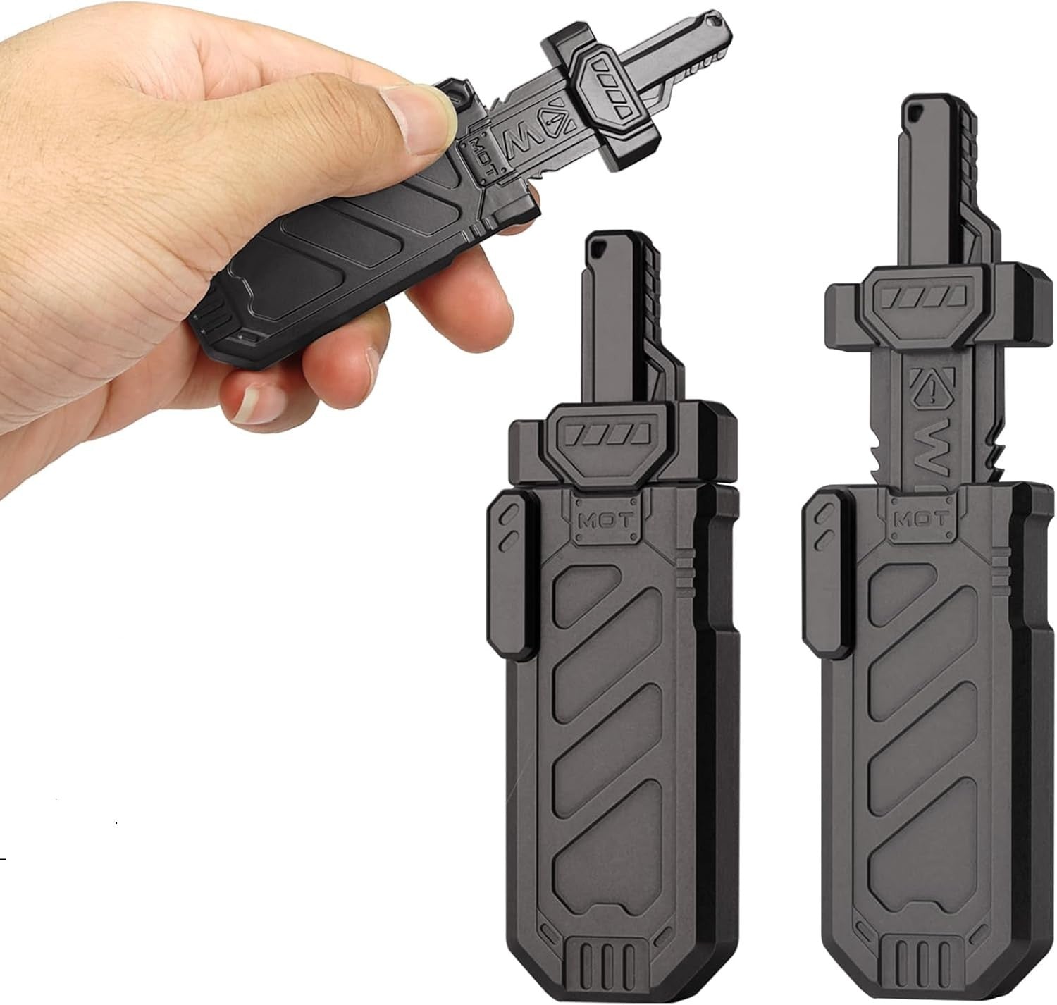 Sword Fidget Slider Metal Stress Toy Ejectable Clicker EDC Desk Toy