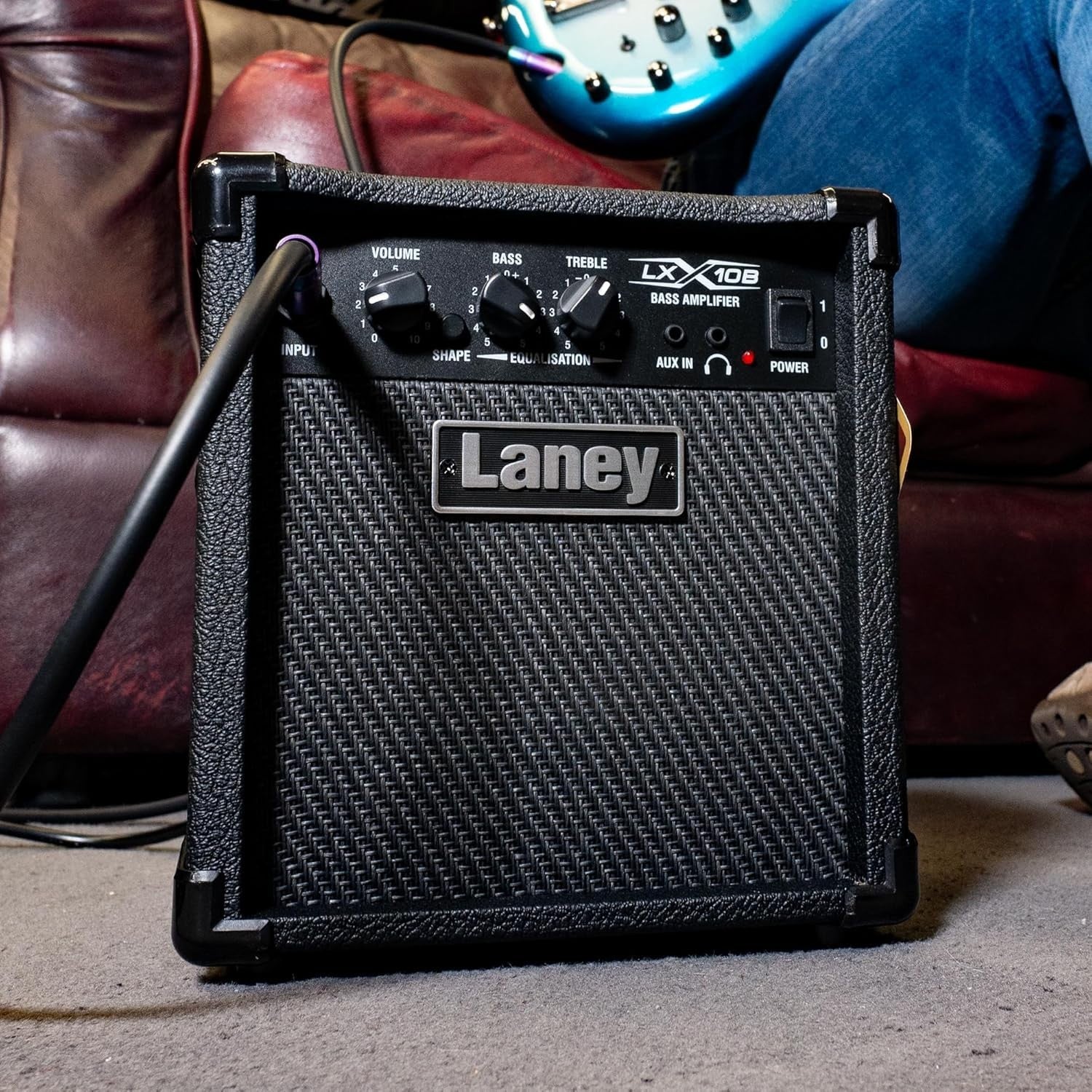 LX10B 10W Bass Guitar Amp Portable Combo with Headphone & AUX