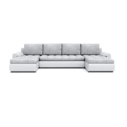Modern Corner Sofa Bed with Chaise Storage L-Shape 250x150cm Grey..