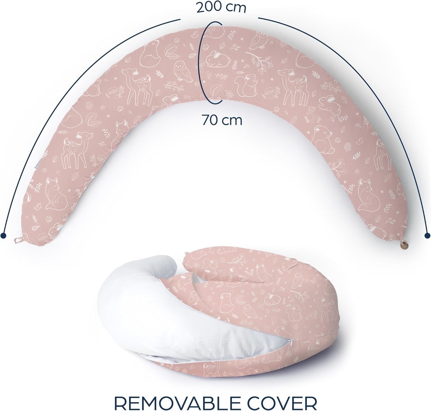 XXL U Shaped Pregnancy Pillow 200x70cm Full Body Maternity Nursing Support