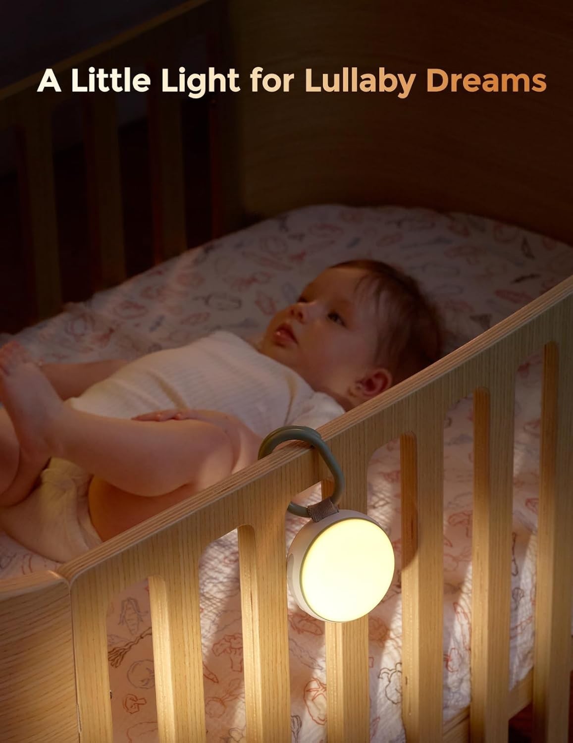 Portable White Noise Machine for Baby – 20 Soothing Sounds & Night Light