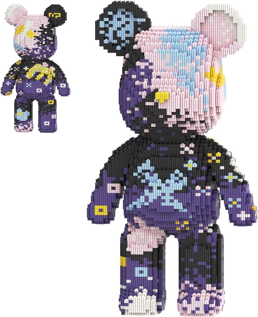 Purple Bear Micro Brick Building Set - 5600 Pieces, Creative DIY Model Gift
