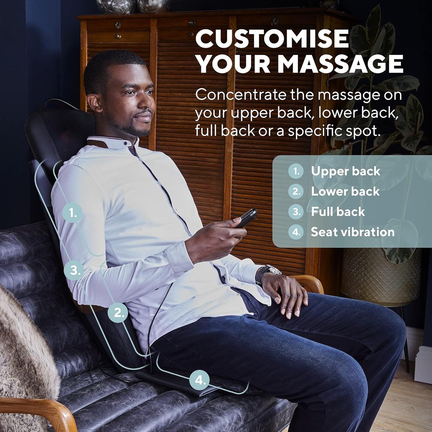 Shiatsu Back Neck Massager Cushion with Heat & Full Body Relief Pad