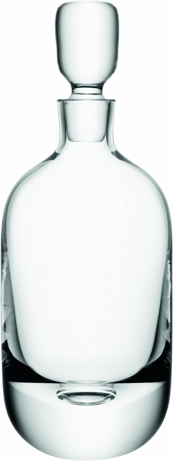 Handmade Glass Whiskey Decanter 950ml Modern Liquor Bottle Gift