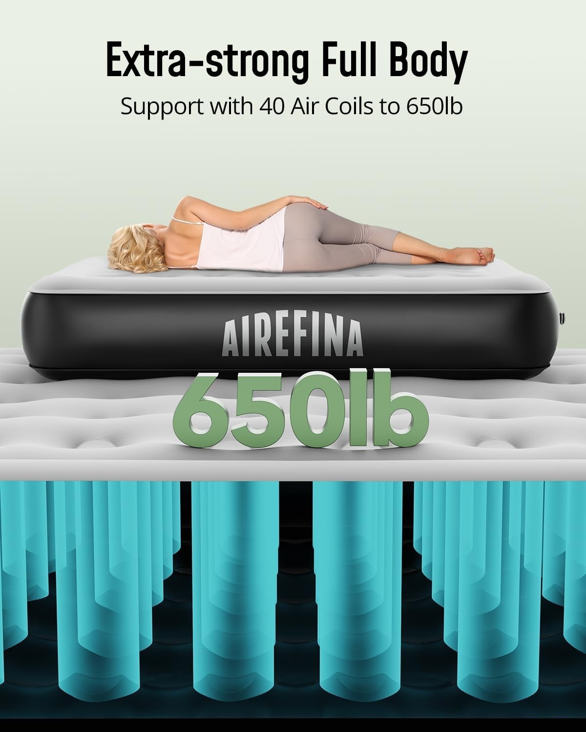 King Size Inflatable Air Mattress with Built-In Pump – Quick 3-Min Setup
