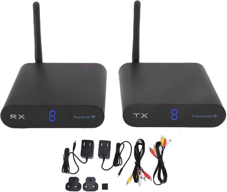 AV Transmitter Receiver 2.4GHz 8-Channel Wireless Audio Video Sender