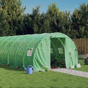 Large 54m² Outdoor Greenhouse 18x3x2m Steel Frame PE Cover Weatherproof
