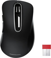 Matte Black Wireless Mouse 1400 DPI USB 2.4G 5 Button Laptop