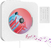 Wall Mount Bluetooth CD Player HiFi Speakers FM Radio USB AUX Remote