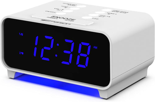 Digital Alarm Clock Radio AM FM Dual Alarm LED Display Auto Time Set